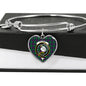 Calder Scottish Clan Tartan Bracelet Bangle Heart Jewelry Shine On Bangle Heart