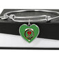 Currie Scottish Clan Tartan Bracelet Bangle Heart Jewelry Shine On Bangle Heart