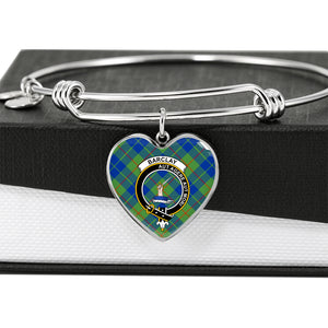 Barclay Hunting Scottish Clan Tartan Bangle Heart Shine On Bangle Heart