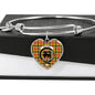 Baxter Scottish Clan Tartan Bangle Heart Shine On Bangle Heart