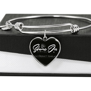 Shine On Bangle Heart