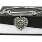 Bell Scottish Clan Tartan Bangle Heart Shine On Bangle Heart