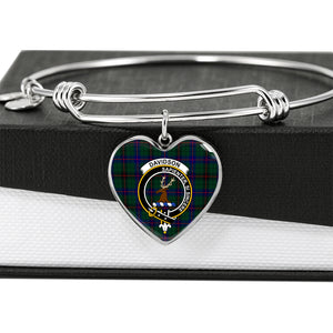 Davidson Modern Shine On Bangle Heart