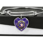 Allardice Scottish Clan Tartan Bangle Heart Shine On Bangle Heart