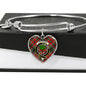 Anderson Of Arbrake Scottish Clan Tartan Bangle Heart Shine On Bangle Heart