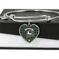 Cochrane Ancient Scottish Clan Tartan Bracelet Bangle Heart Jewelry Shine On Bangle Heart