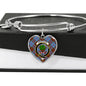 Anderson Modern Scottish Clan Tartan Bangle Heart Shine On Bangle Heart