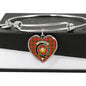 Carruthers Scottish Clan Tartan Bangle Heart Shine On Bangle Heart