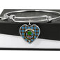 Anderson Scottish Clan Tartan Bangle Heart Shine On Bangle Heart