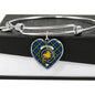 Campbell Argyll Ancient Scottish Clan Tartan Bangle Heart Shine On Bangle Heart