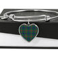 Allison Scottish Clan Tartan Bangle Heart Shine On Bangle Heart