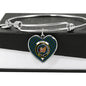 Baillie Hunting Scottish Clan Tartan Bangle Heart Shine On Bangle Heart