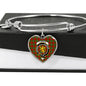 Cumming Scottish Clan Tartan Bracelet Bangle Heart Jewelry Shine On Bangle Heart