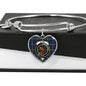 Baird Modern Scottish Clan Tartan Bangle Heart Shine On Bangle Heart