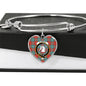 Dunbar Ancient Shine On Bangle Heart