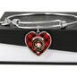 Aikenhead Scottish Clan Tartan Bangle Heart Shine On Bangle Heart