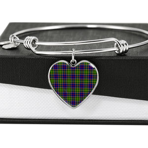 Ayrshire District Scottish Bangle Heart Shine On Bangle Heart