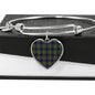 Ayrshire District Scottish Bangle Heart Shine On Bangle Heart