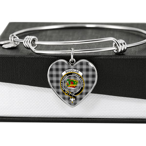 Douglas Grey Shine On Bangle Heart