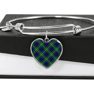 Alexander Scottish Clan Bangle Heart Shine On Bangle Heart