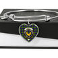 Arnott Scottish Clan Tartan Bangle Heart Shine On Bangle Heart