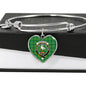 Cranstoun Scottish Clan Tartan Bracelet Bangle Heart Jewelry Shine On Bangle Heart