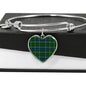 Cranston Modern Scottish Clan Tartan Bracelet Bangle Heart Jewelry Shine On Bangle Heart