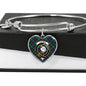 Calder Scottish Clan Tartan Bangle Heart Shine On Bangle Heart