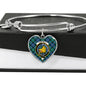 Campbell Of Cawdor Ancient Scottish Clan Tartan Bangle Heart Shine On Bangle Heart