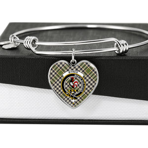 Blyth Blade Scottish Clan Tartan Bangle Heart Shine On Bangle Heart