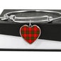 Crief District Scottish Clan Tartan Bracelet Bangle Heart Jewelry Shine On Bangle Heart