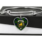 Campbell Of Breadalbane Modern Scottish Clan Tartan Bangle Heart Shine On Bangle Heart