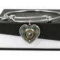 Craig Ancient Scottish Clan Tartan Bracelet Bangle Heart Jewelry Shine On Bangle Heart