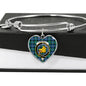 Campbell Of Cawdor Ancient Scottish Clan Tartan Bracelet Bangle Heart Jewelry Shine On Bangle Heart