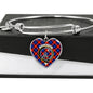 Anstruther Scottish Clan Tartan Bangle Heart Shine On Bangle Heart