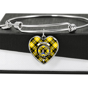 Barclay Dress Scottish Clan Tartan Bangle Heart Shine On Bangle Heart