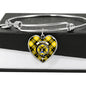Barclay Dress Scottish Clan Tartan Bangle Heart Shine On Bangle Heart
