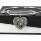 Balfour Scottish Clan Tartan Bangle Heart Shine On Bangle Heart