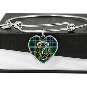 Blackadder Scottish Clan Tartan Bangle Heart Shine On Bangle Heart