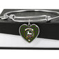 Cochrane Scottish Clan Tartan Bracelet Bangle Heart Jewelry Shine On Bangle Heart
