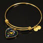 Campbell Of Cawdor Modern Scottish Clan Tartan Bracelet Bangle Heart Jewelry Shine On Bangle Heart