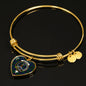 Davidson Modern Shine On Bangle Heart