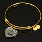 Douglas Grey Modern Shine On Bangle Heart