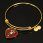Dunbar Modern Shine On Bangle Heart