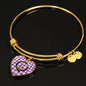 Dunlop Dress Shine On Bangle Heart