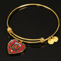 Binning Scottish Clan Tartan Bangle Heart Shine On Bangle Heart
