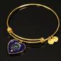 Crichton Scottish Clan Tartan Bracelet Bangle Heart Jewelry Shine On Bangle Heart