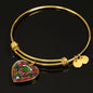 Anderson Of Arbrake Scottish Clan Tartan Bangle Heart Shine On Bangle Heart