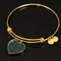 Allison Scottish Clan Tartan Bangle Heart Shine On Bangle Heart
