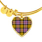 Culloden Ancient Scottish Clan Tartan Bracelet Bangle Heart Jewelry Shine On Bangle Heart